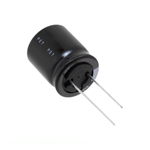 Condensateur original 16YXG2700MEFC16X20 traversant, en aluminium, 2700µF 20% 16V RADIAL - Product Image 1