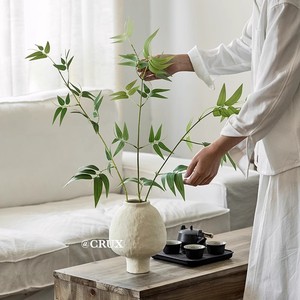 Planta de bambú artificial, flor de seda, decoración de estilo chino para sala de estar, sala de té, decoración zen para el hogar - Product Image 2