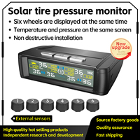 Système de surveillance de la pression des pneus à énergie solaire universelle (TPMS) pour remorques de camping-car capteur numérique lot de 6 vente en gros