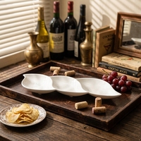 Assiette de service triple section en céramique, vaisselle personnalisée, assiette à pois de 10 pouces – Nouveauté très demandée