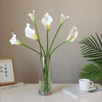 Fleur artificielle de lys calla en EVA au toucher réel Yiwu Hongying, tête unique, fleurs artificielles, décoration de Noël, fête des mères, décoration de la maison, 66 cm