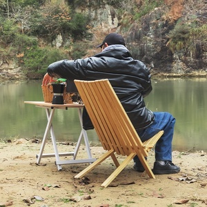 Sillas de <span class=keywords><strong>Playa</strong></span> de Bambú para Exteriores, Plegables y Portátiles, Muebles de Exterior de Diseño Moderno, Nuevo Modelo - Product Image 3