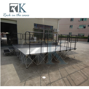 Plataforma de Escenario Portátil de Aluminio, Kit de Escenario Modular para Conciertos, Eventos y Bodas - Product Image 3