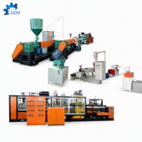 SHUANGJI Nouvelle Machine Automatique de Formage de Boîtes Alimentaires en Mousse PS, Contrôlée par PLC, Moteur et Pompe 380V 204kW, Haute Sécurité, Écologique, Haute Performance