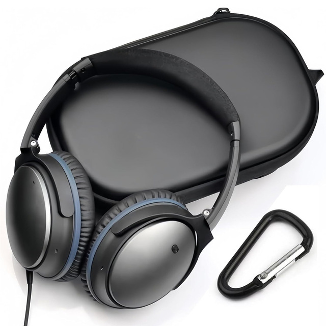 EVA Case BOSE Dr QC35II/25/45 MK343 Waterproof Shockproof Dustproof Folding Zipper Closure Headset Storage Bag Headphones Bag