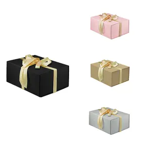 6,2x3,5x3,5 дюймов, коробки, коричневые подарочные коробки из крафт-бумаги, подарочные коробки для подарков, подарочные коробки для детей, день рождения, свадьбы/