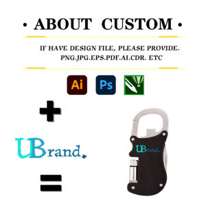 3-in-1 카라비너 도구 세트-키 체인 링이있는 병따개 멀티 키트 캠핑 하이킹을위한 휴대용 야외 생존 가제트 - Product Image 2