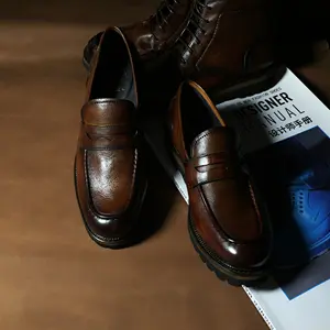 Zari新款44至46号真皮意大利最新时尚休闲鞋男士官方正装鞋