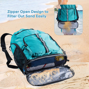 <span class=keywords><strong>Bolsa</strong></span> de <span class=keywords><strong>Piscina</strong></span> Personalizada con Cordón y Compartimento para Zapatos, para Artículos de Aseo, Toallas, Gimnasio, Viajes, Mochila de Playa <span class=keywords><strong>Grande</strong></span>, Impermeable y Resistente a la Arena - Product Image 5
