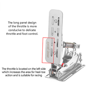 SimJack Pédales magnétiques analogiques <span class=keywords><strong>Simracing</strong></span> Pro de haute qualité avec fonctionnement en douceur Voyage réglable - Product Image 3