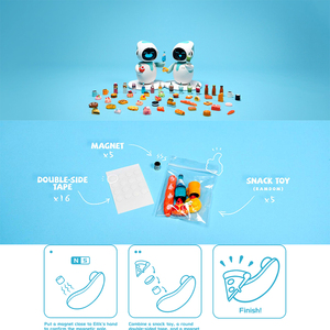 Eilik Funny Toy Accessoires colorés Offre Spéciale pour décorer <span class=keywords><strong>Robot</strong></span> compagnon bleu et rose - Product Image 6