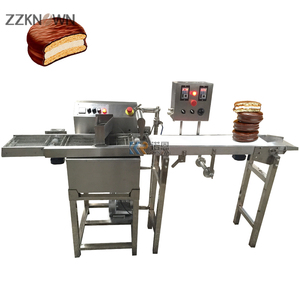 Machine d'enrobage automatique de chocolat miniature OEM pour biscuits, pâtisseries, bonbons, machine de couverture, de revêtement et de fusion - Product Image 3