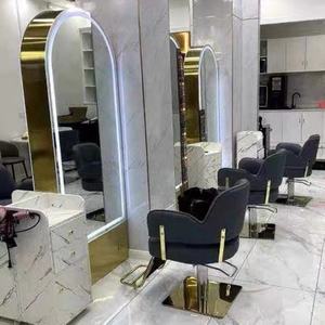 كرسي صالون تجميل فاخر من ANTLU، كرسي غسيل شعر، كرسي حلاقة، كرسي صالون وردي - Product Image 5