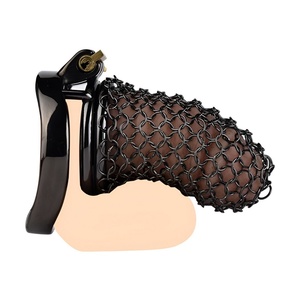Nuevo Candado de Castidad para Pene con Cadena Negra 2024, Candado de Castidad de Malla Metálica para Hombre, Jaula Sexual para Pene - Product Image 6