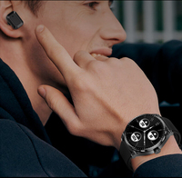 Smartwatch Ultra Berkualitas Tinggi 2024, Headphone TWS Earphone Panggilan dengan Earbuds Headphone Smart Watch Seri 9 Ultra 2 in 1