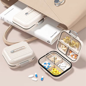 Boîte de rangement hebdomadaire compacte en gros avec verrouillage, multi-usages pour médicaments, idéale pour les voyages en extérieur, trousse médicale portable - Product Image 6