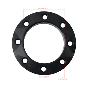 Anillo de embellecimiento universal de aluminio mecanizado por CNC para salida de escape de 3.1 pulgadas, para guardabarros, turbo y dump, MOQ 5 Sets TD-480-BK - Product Image 6