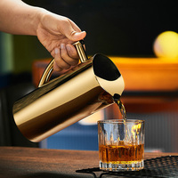 Elégant et moderne en acier inoxydable Pot à jus de fruits Bar Water and Curling Pot Tool for Parties for Bartending