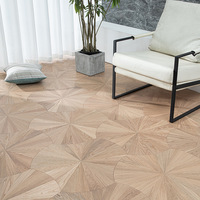 Parquet en bois d'ingénierie à trois couches, couleur naturelle, parquet en bois dur, parquet en feuilles de noyer