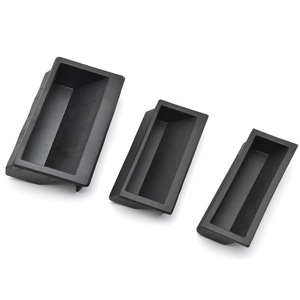 ที่จับพลาสติก ABS สีดำสำหรับตู้แบบซ่อนที่จับพลาสติกสำหรับใช้ในครัว - Product Image 3