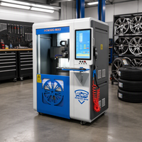 Machine de réparation de roues avancée DCM32C-MAX, tournage CNC de jantes pour la restauration de roues endommagées