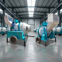 Bétonnière électrique JZC500 avec élévateur à benne et tambour inversable
