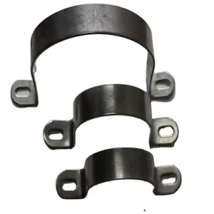 Stainless Steel, Galvanized Metal Wall Mount Pipe Clamp