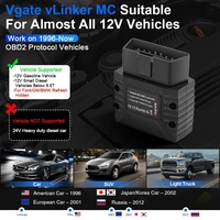 Vgate-escáner de diagnóstico automático VLinker MC, conexión inalámbrica, OBD2, para Android