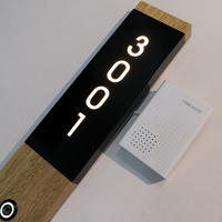 Plaques de porte intérieures en acrylique Ezd avec système DND et numéros de porte pour hôtel – Service tout-en-un