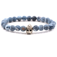 Nouveau Bracelet de Tête Bouddhiste en Pierres Naturelles Volcaniques et Œil de Tigre, Idéal pour les Cadeaux – Collection Bestseller Tendance