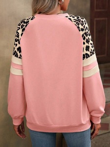 <span class=keywords><strong>Felpa</strong></span> da donna foderata invernale con stampa <span class=keywords><strong>leopardata</strong></span>, colorblock, a maniche lunghe e vestibilità ampia - Product Image 6