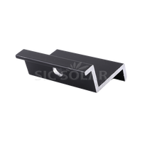 Collier de fixation d'extrémité pour panneau solaire, système de montage solaire, support de fixation solaire