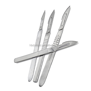 Fornecedores de Fábrica Instrumentos Médicos Descartáveis Reutilizáveis Cabo de Bisturi Manual Lâminas Cirúrgicas de Aço Inoxidável/ Cabo BP CE - Product Image 6