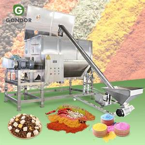 เครื่องผสมริบบิ้นสำหรับวัตถุดิบอุตสาหกรรม เกรดอาหาร วิตามิน สแตนเลส ขนาด 100 กก. 500 กก. สำหรับปุ๋ย แป้ง ผงแห้ง - Product Image 1