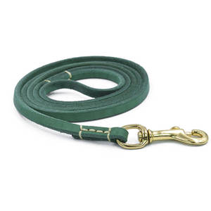 Correa de perro de cuero fino de lujo de 1/3 pulgadas de ancho para perros pequeños - Product Image 3
