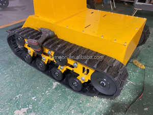 Chasis de orugas con control remoto, chasis de orugas de goma pequeño personalizado, plataforma de orugas de goma, tren de rodaje para maquinaria de construcción - Product Image 6