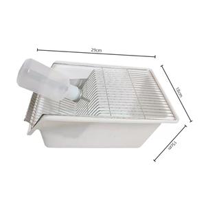 Gabbia da Laboratorio per Criceti, Box per Allevamento di Topi Bianchi con Design Semplice e Robusto, Vassoio in Plastica e Telaio in Ferro - Product Image 4
