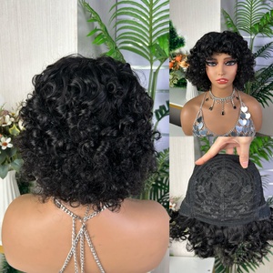 Frange Loose Curly <b>Human</b> Hair <b>Wigs</b> High Quality and Factory Price 100% <b>Human</b> Hair - Product Image 6