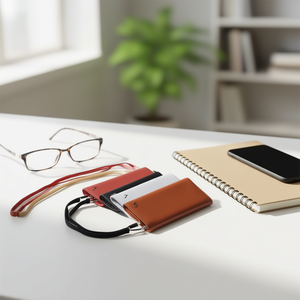 Astuccio per occhiali quadrato Ziyan 16,5X8,5 cm morbido con cinturino per riporre gli occhiali - Product Image 2