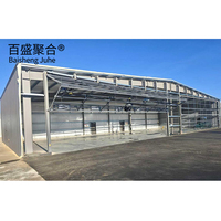 Hangar de Acero Prefabricado, Almacén, Granja Avícola, Garaje Metálico Modular Económico para Aviones, Edificios Ligeros