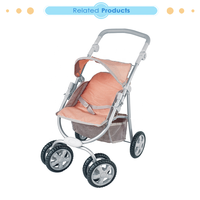 Starri-poussette en tissu pour poupée, buggy avec roues frontales pivotantes, poignée réglable et siège arrière, nouvelle collection 2022