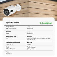 Kamera Keamanan IP CCTV GR-GFI-M8S(AG) 4K 8MP dengan Pengenalan Wajah, Deteksi Intrusi Garis Silang, Pagar Elektronik, Penghitung Orang, dan Fungsi AI