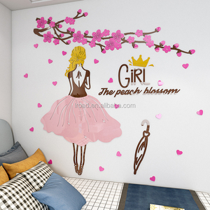 <span class=keywords><strong>Web</strong></span> Celebrity Chambre à coucher Lit Chaud Transformation Chambre de Fille Décoration Murale pour Salon - Product Image 4