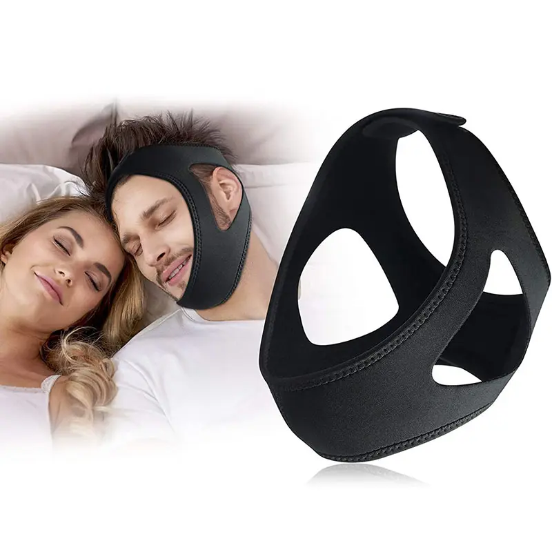 Unisex การแก้ปัญหาการนอนกรนอุปกรณ์ป้องกันการนอนกรนที่มีประสิทธิภาพหยุดการนอนกรนสายคาง