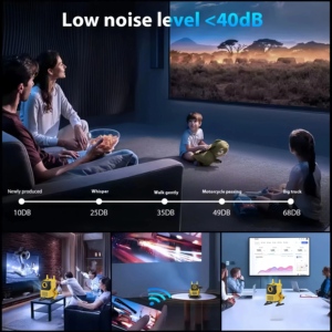 Système de projecteur intelligent Android Home Cinéma professionnel <span class=keywords><strong>H8</strong></span> 4K avec BT WiFi Parfait pour les films et les jeux - Product Image 2