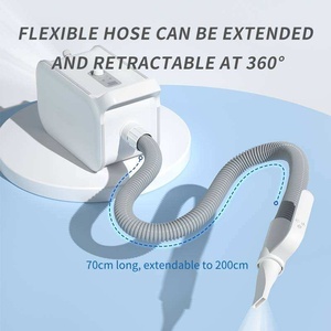 Sèche-cheveux pour chien 1800W à faible bruit, souffleur haute vitesse avec 4 niveaux de température et 3 embouts, pour toilettage canin à domicile - Product Image 2