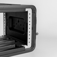 Support antichoc en plastique moulé par soufflage OEM personnalisé, 19 pouces, pour rack DJ, amplificateur audiovisuel, mélangeur 2U 3U 4U 6U, pliable, grande capacité