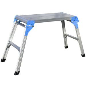 <strong>Platform</strong> Ladder <strong>Aluminum</strong> Adjustable <strong>Working</strong> <strong>Platform</strong> AW0102A - Product Image 4
