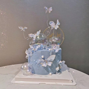 Decoraciones de Boda, Alas de Mariposa, Decoración de Pastel de Boda Hermosa <span class=keywords><strong>para</strong></span> Fiesta de <span class=keywords><strong>Cumpleaños</strong></span> - Product Image 3