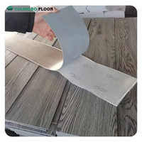 Carreaux autocollants en vinyle plastique, revêtement de sol imperméable, texture bois, 1,2 mm, carreaux de sol en vinyle